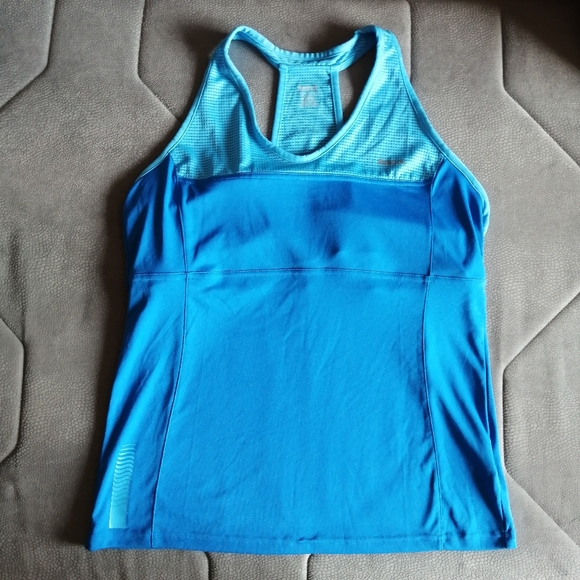 Reebok Tops - Reebok Athletic Two-Tone Blue Raceback Tank Top